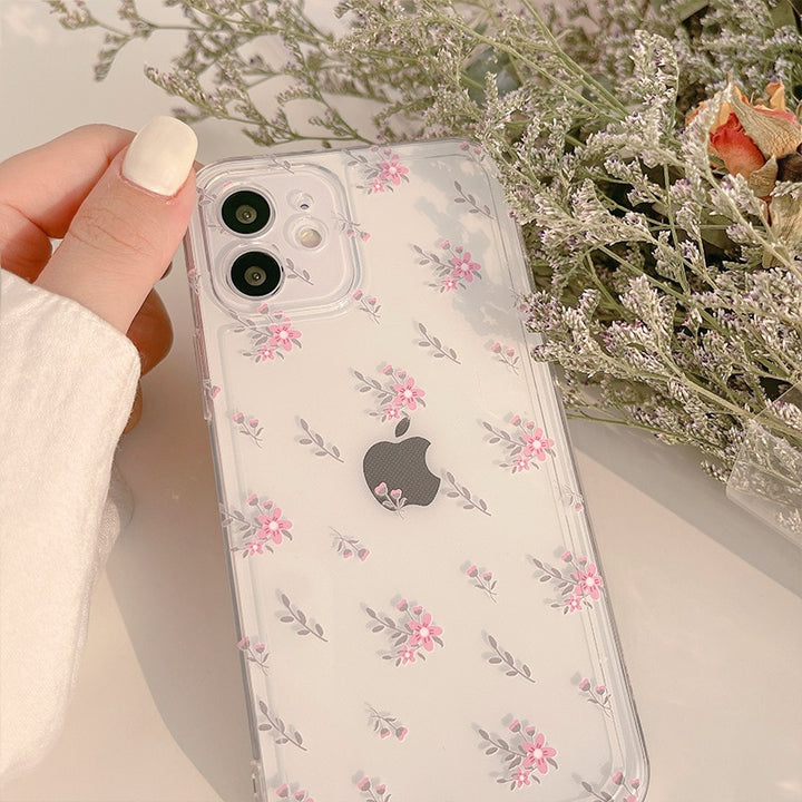 Kawaii Pink Flower Silicone iPhone Case - Juneptune