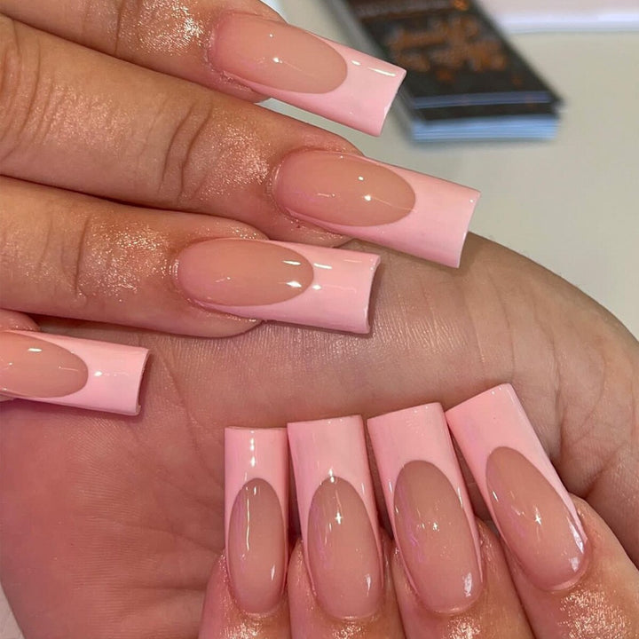 24pcs/Box Press On Long Aesthetic False Nails - Juneptune