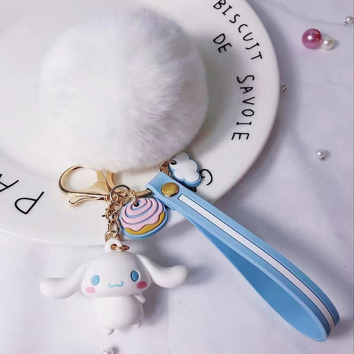 Sanrio Friends Fluffy Keychain - Juneptune