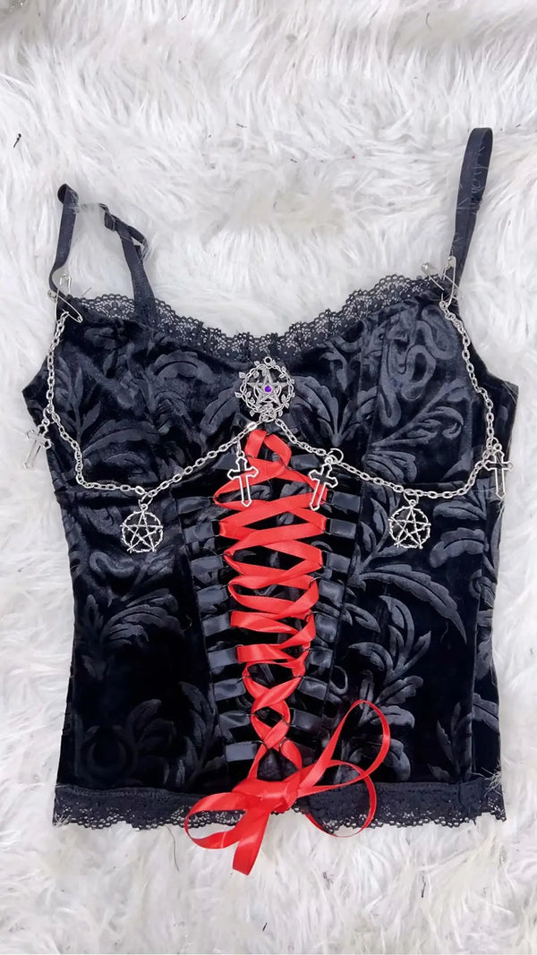Bloodlace Gothic Corset Tank