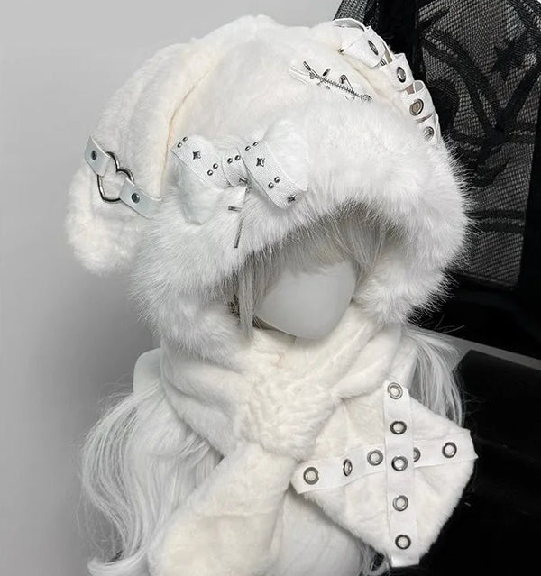 Snow Bunny Winter Hood Set