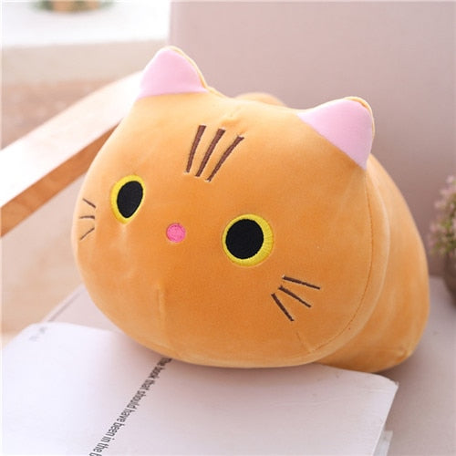 Cute and Cuddly Cat Plush Pillow - Juneptune