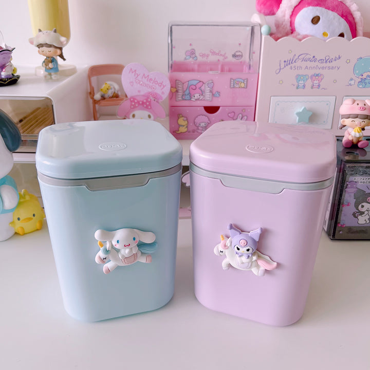 Kawaii Sanrio My Melody Kuromi Cinnamoroll Mini Trash Can - Juneptune