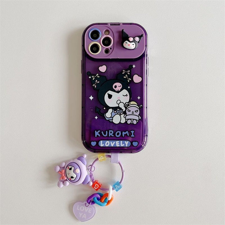 Sanrio Kawaii Phone Case With Keychain - Juneptune