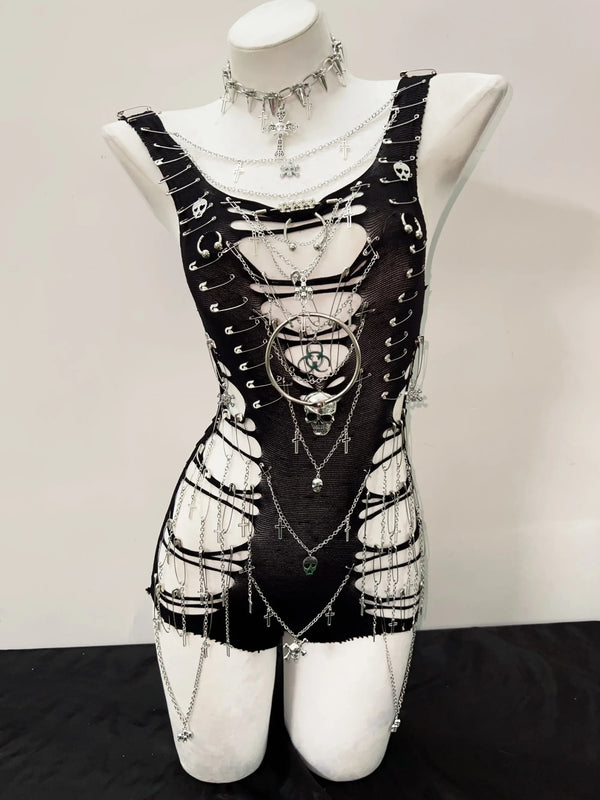 Chains of Eternity Gothic Bodysuit