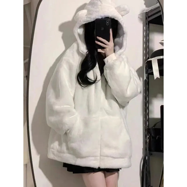 Winter Bear Fluffy Jacket