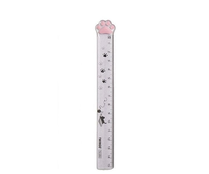 Cute Kitty Paw Straight Ruler - Juneptune