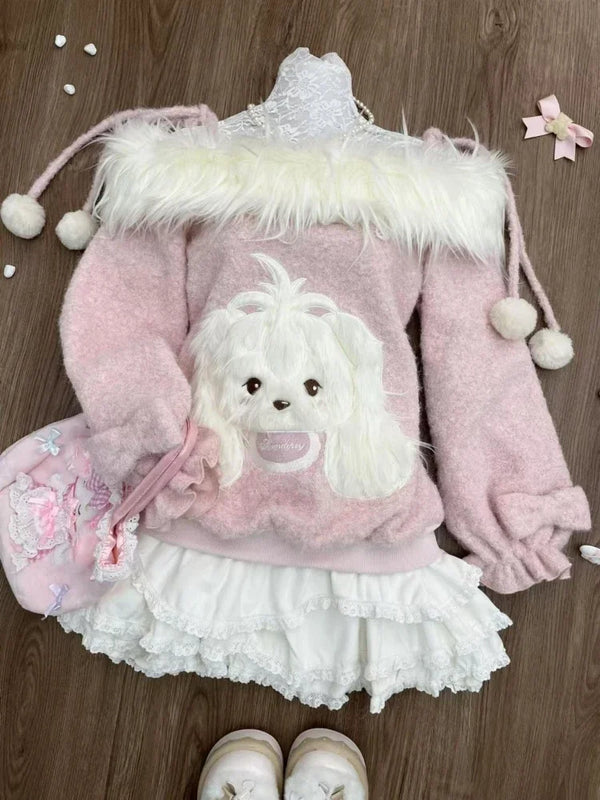 Snow Angel Puppy Outfit Set