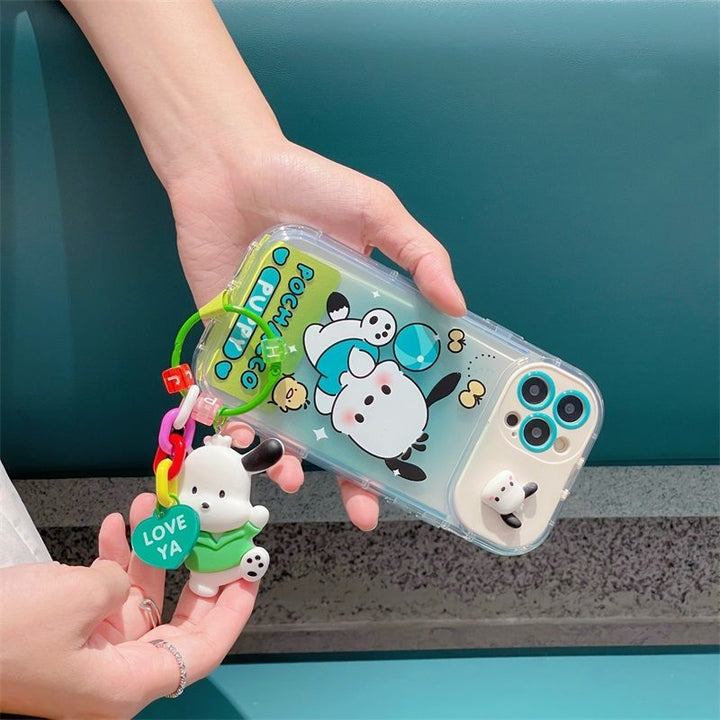 Sanrio Kawaii Phone Case With Keychain - Juneptune