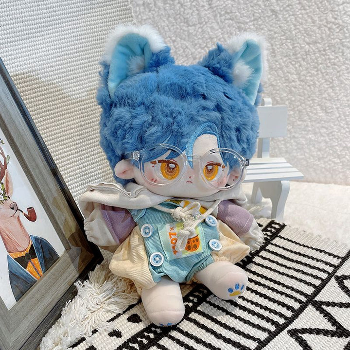 Cute Blue Wolf 20cm Plush Doll - Juneptune