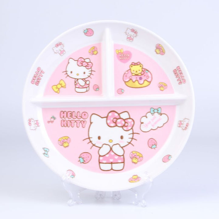 Kawaii Sanrio Pink Hello Kitty Tableware Set - Juneptune