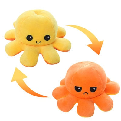 Reversible Cute Octopus Plush Toy - Juneptune