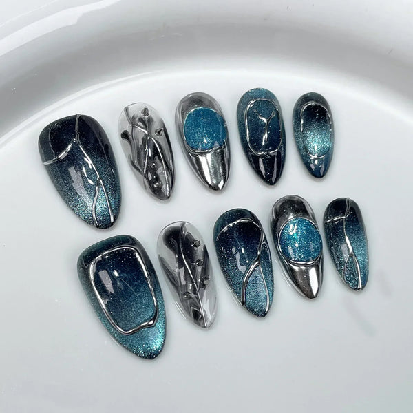 Sapphire Stormy Nails Set