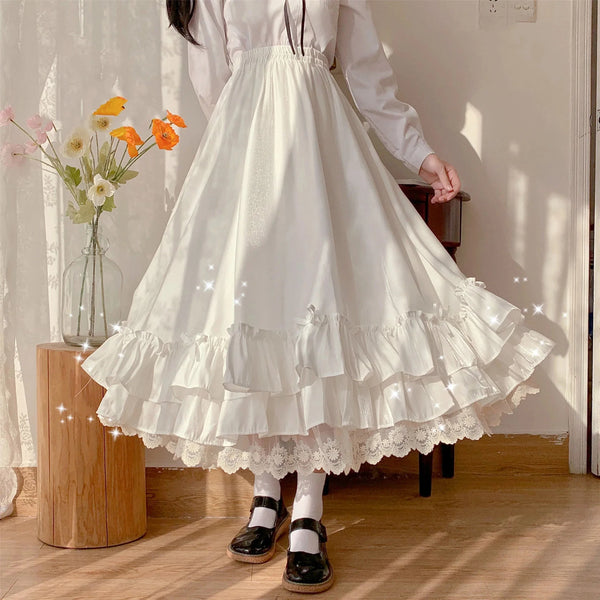 Victorian Dream Layered Lace Skirt
