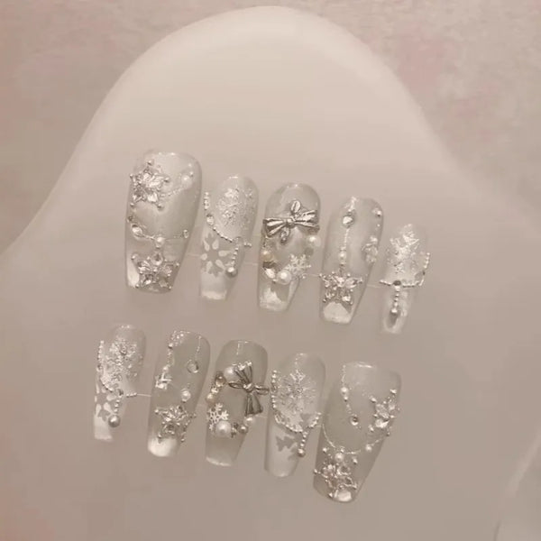 Winter Bride Nails Set
