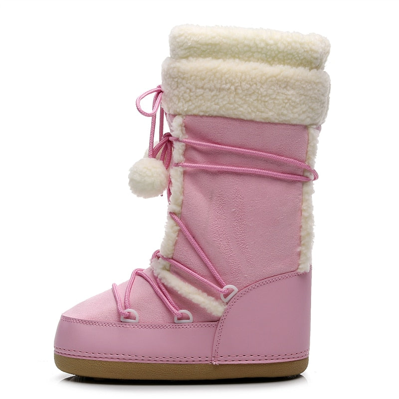 Kawaii Pink Winter Boots – Juneptune