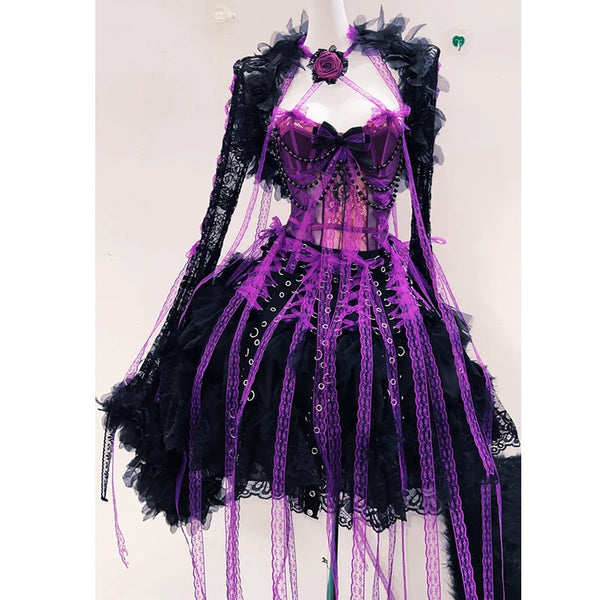 Violet Thorns Midnight Sorceress Outfit Set