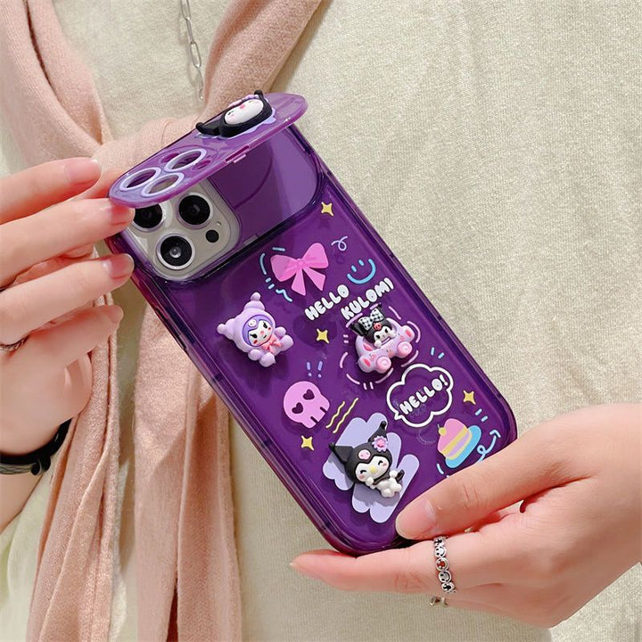Sanrio Kuromi iPhone Case With Ring - Juneptune