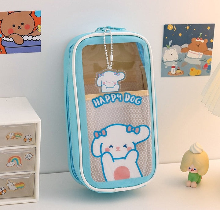 Kawaii Transparent Pencil Case - Juneptune