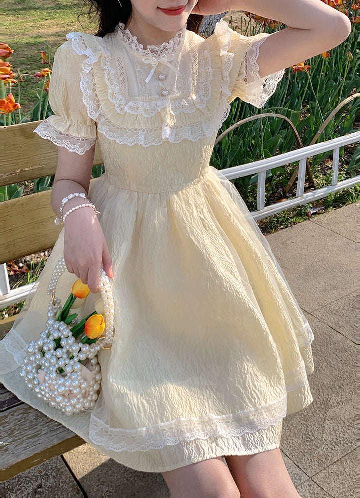 Sweet Lolita Yellow Princess Dress - Juneptune