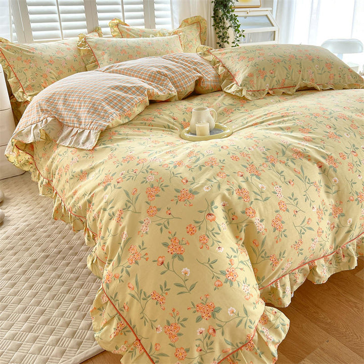 Coquette Princess Duvet Cover With Ruffles - Juneptune