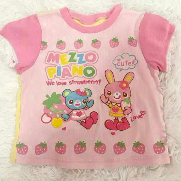 We Love Strawberry Kawaii Crop Top