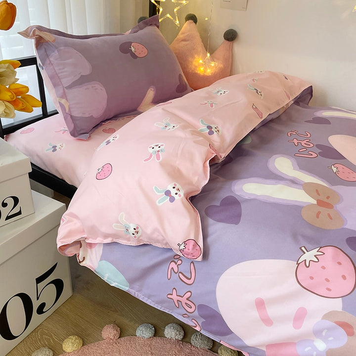 Kawaii Colorful Bedding Set - Juneptune