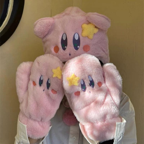 Kirby Hat And Gloves