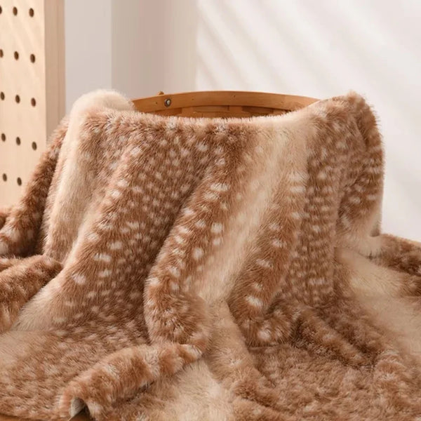 Cozy Dreams Imitation Mink Fur Fabric Blanket