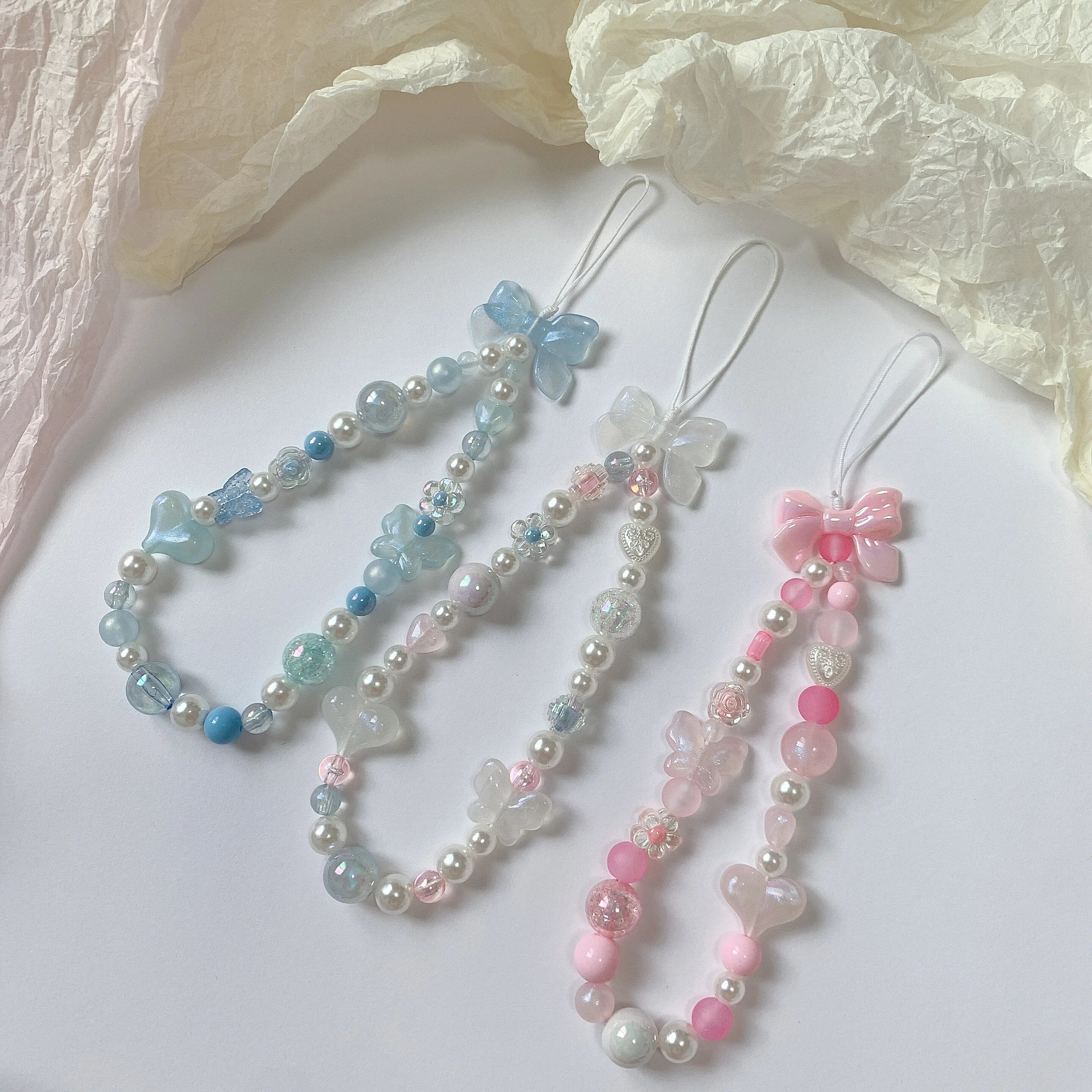 Sweet Pastel Beaded Phone Chain – Juneptune