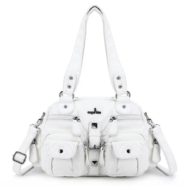 Multi-Pocket Tote Crossbody Bag