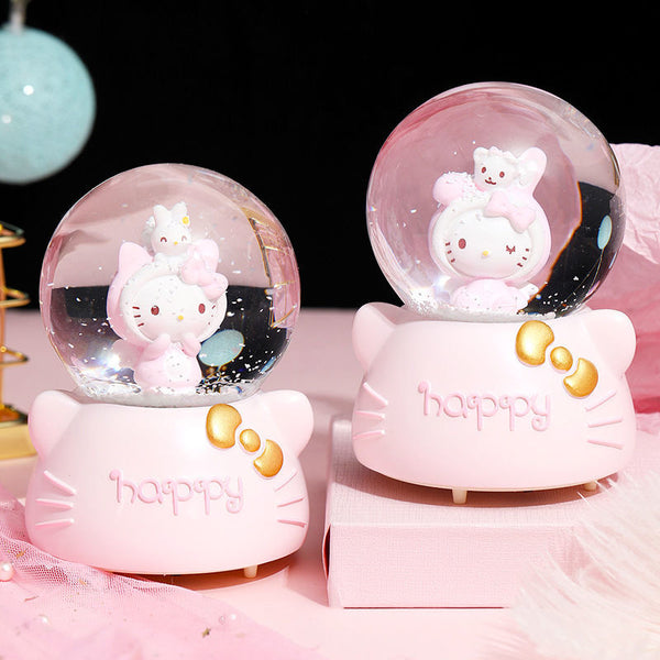 Kawai Sanrio Hello Kitty LED Crystal Music Box - Juneptune