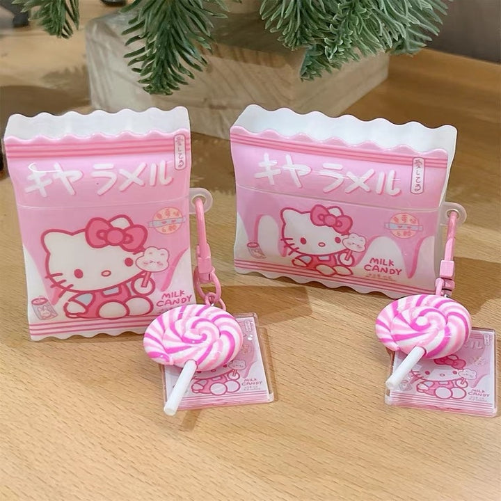 Kawaii Sanrio Candy Hello Kitty Pink Airpods Case - Juneptune