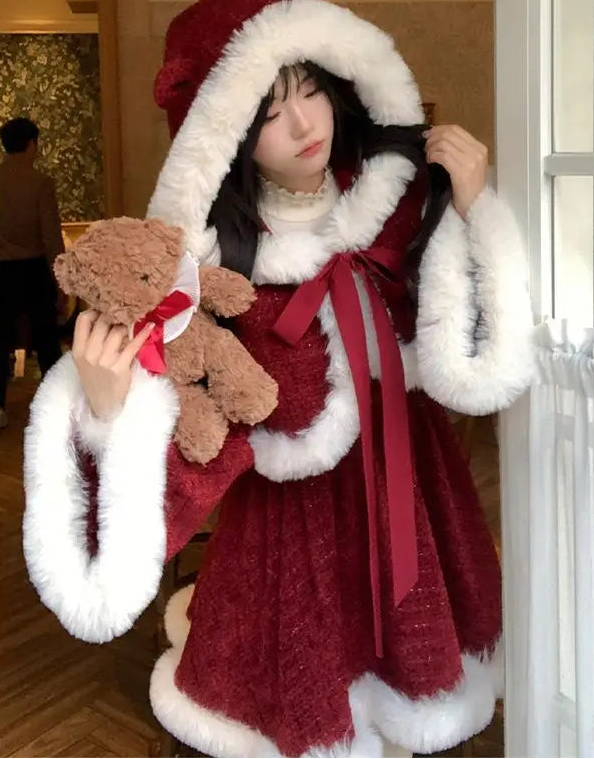 Winter Princess Faux Fur Outfit Set – Juneptune