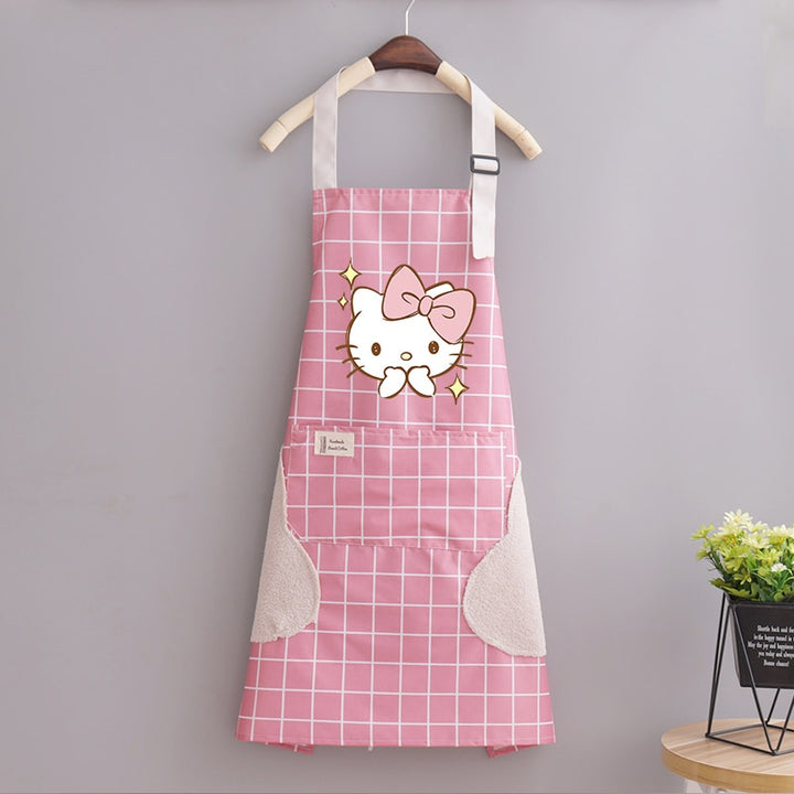 Kawaii Sanrio Hello Kitty Waterproof Apron - Juneptune