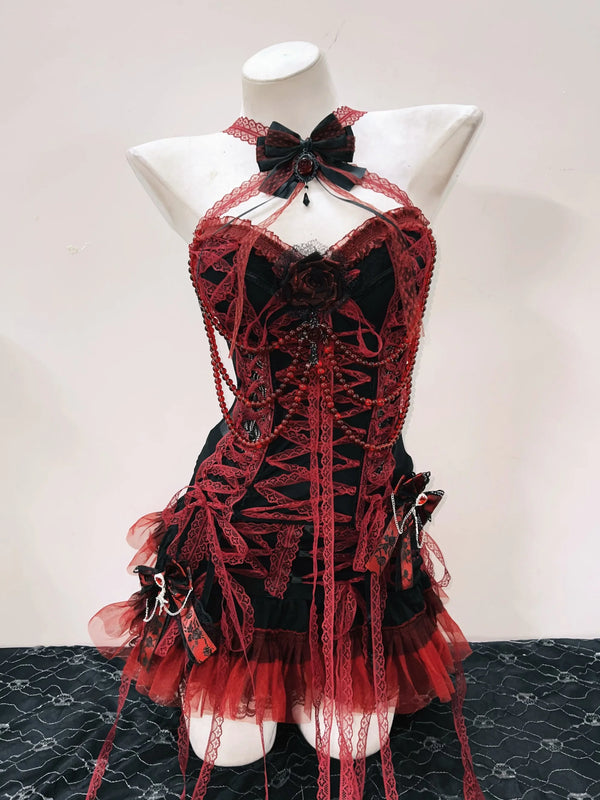Scarlet Vixen 2-Piece Gothic Outfit Set
