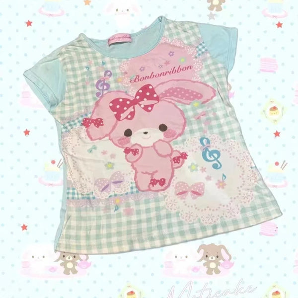 Sweet Symphony Pastel Bunny Melody Tee