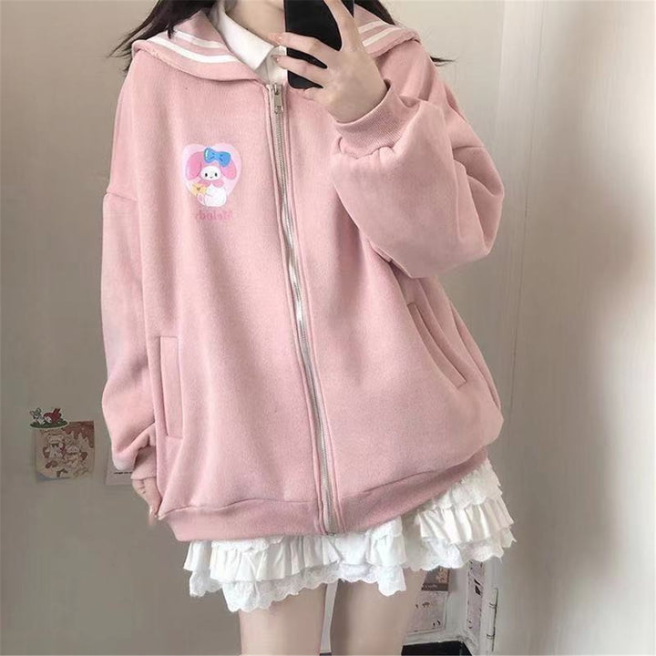 Kawaii Sanrio Zip Up Hoodie - Juneptune