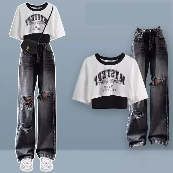 Rebel City Denim Outfit Set
