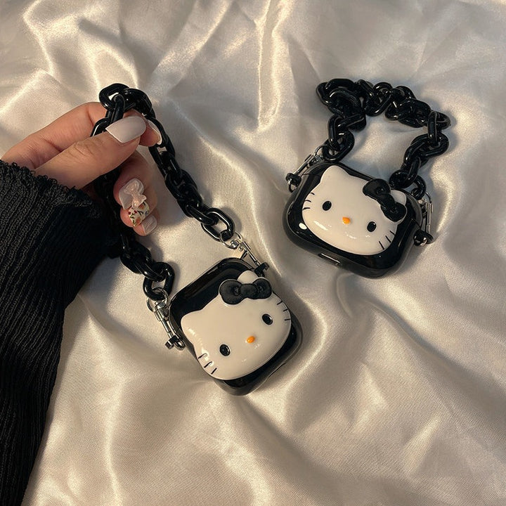 Sanrio Hello Kitty & Kuromi Black Airpods Case - Juneptune