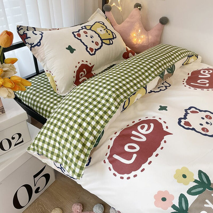 Kawaii Colorful Bedding Set - Juneptune