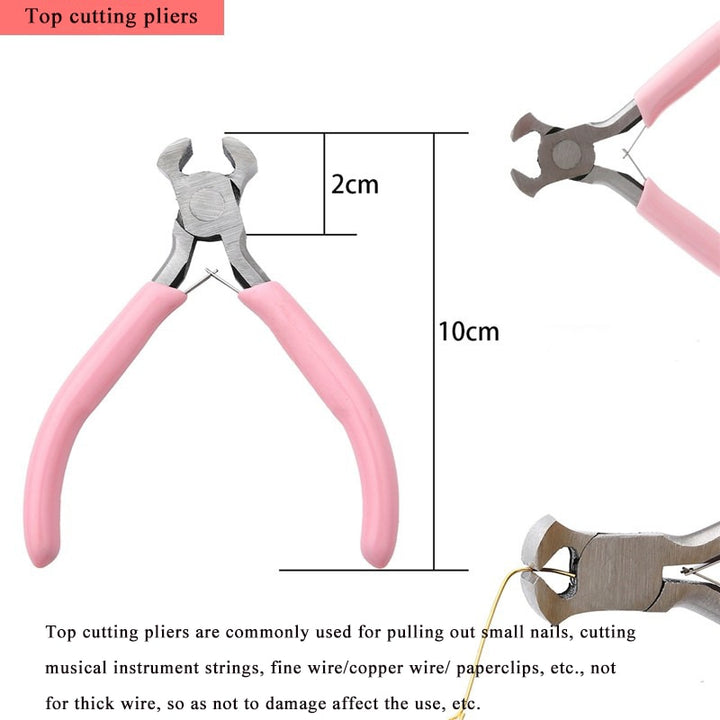 Pink Handle Pliers DIY Crafting Tool - Juneptune