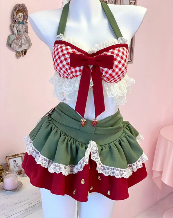 Strawberry Girl Outfit Set