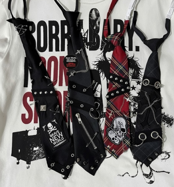 Punk Grunge Chaos Tie Set