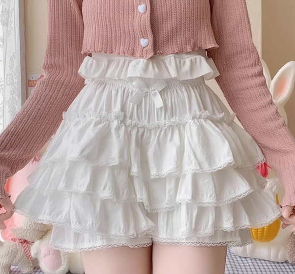 Kawaii Princess Fluffy Tiered Ruffle Bloomers