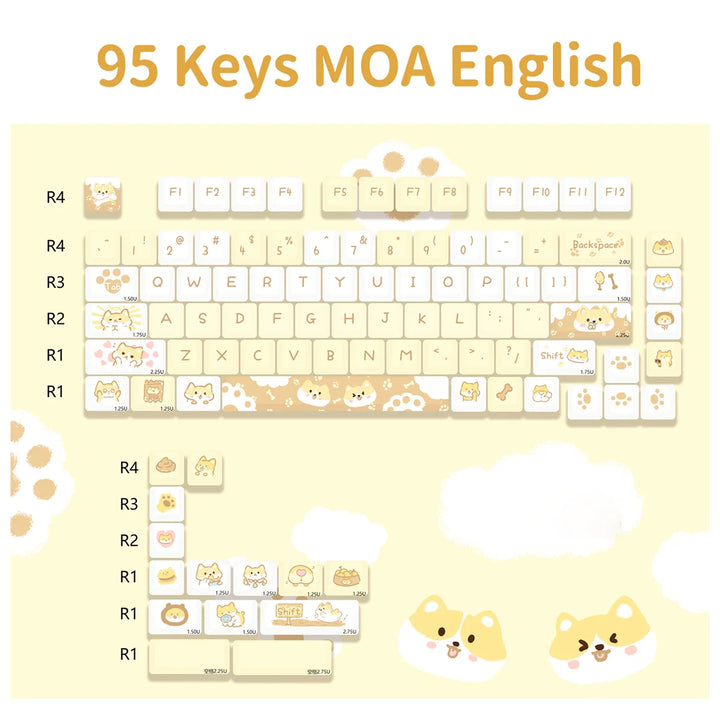 Neptune Keycaps Kawaii Animals Custom Keycaps – Juneptune