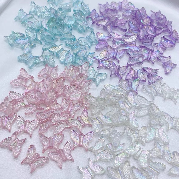 Transparent Butterfly Mix DIY Crafting Beads - Juneptune