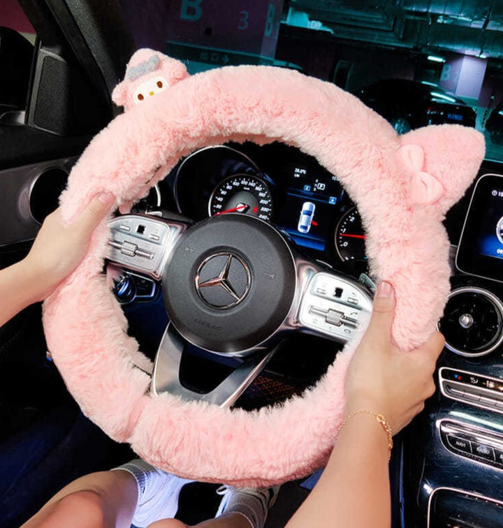 Sanrio My Melody & Cinnamoroll Car Steering Wheel Cover - Juneptune