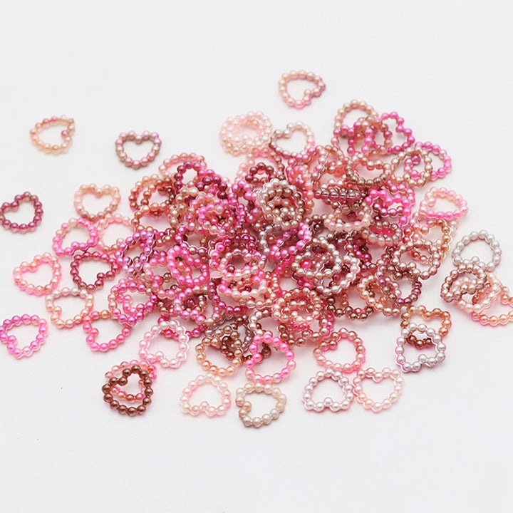 Kawaii Heart DIY Nail Beads - Juneptune