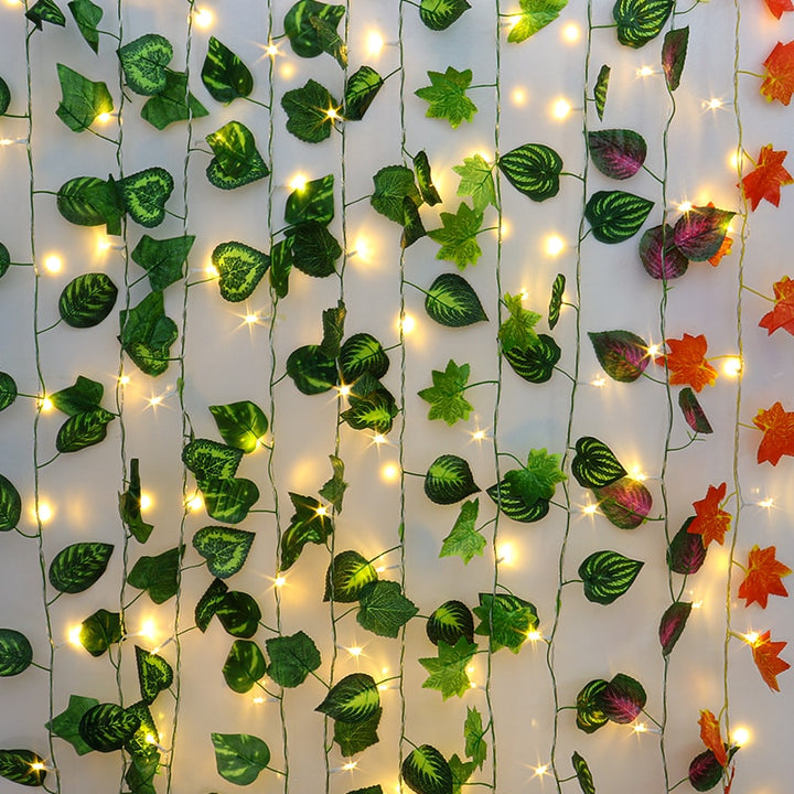 Aesthetic Artificial Plants LED String Lights - Juneptune